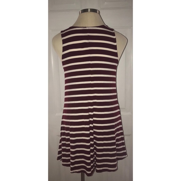 Maroon Striped Old Navy Dress - Picture 2 of 2